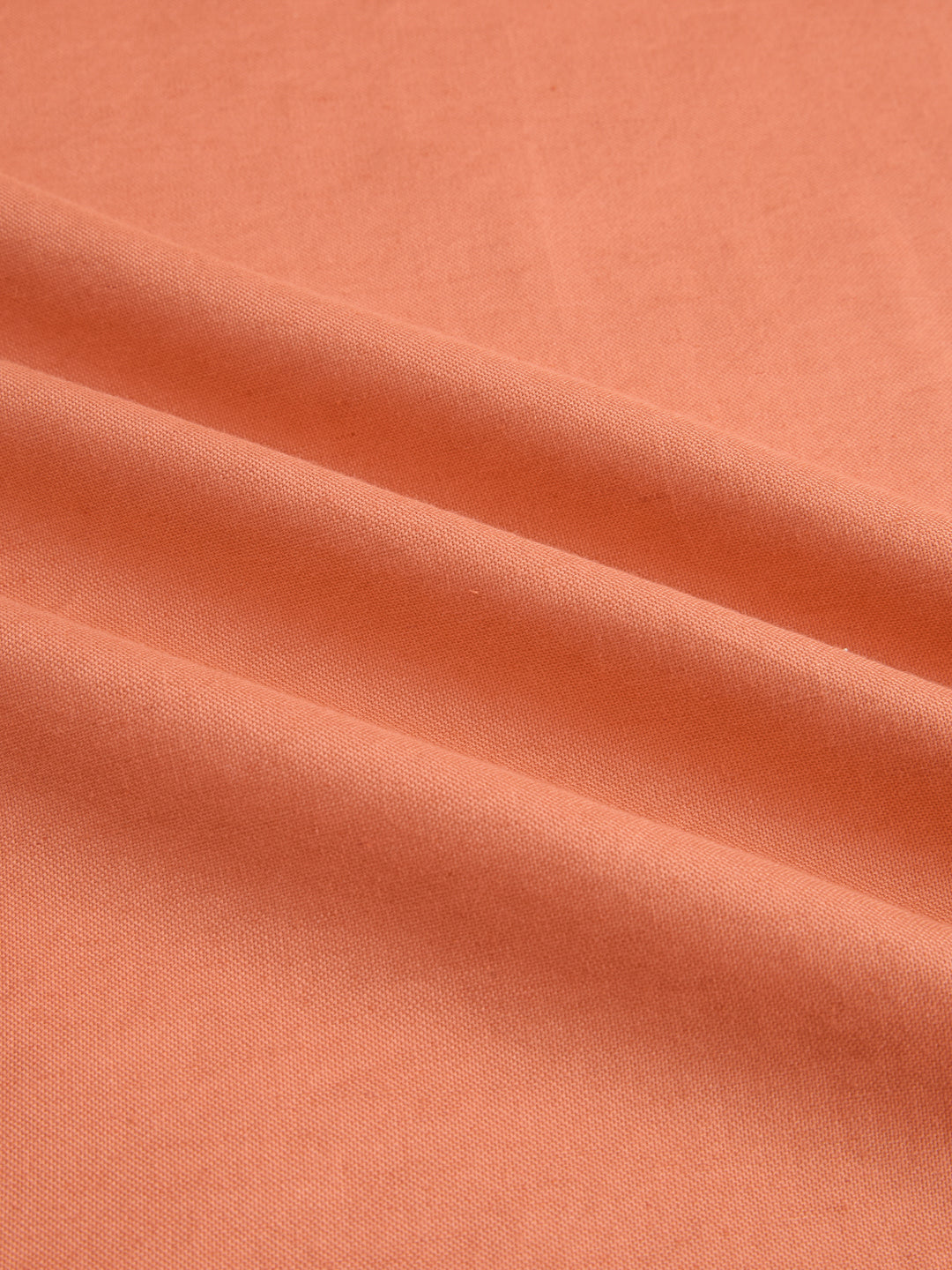 Firey Orange Oxford Linen Blend Button-Down Collar Shirt