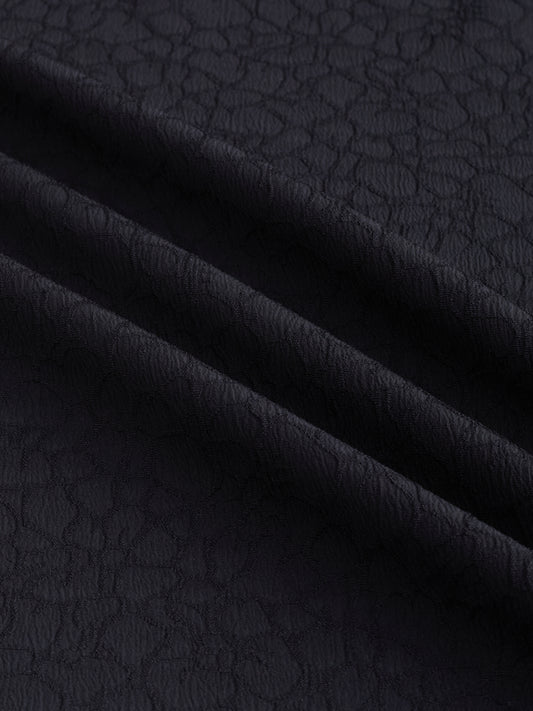 Imperial Jade Black Textured Shirt