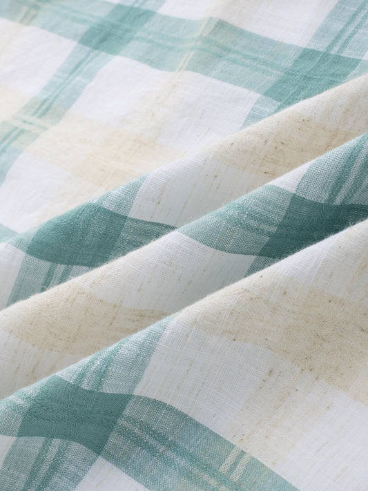 Premium Timeless Seafoam Green Block Checks Shirt