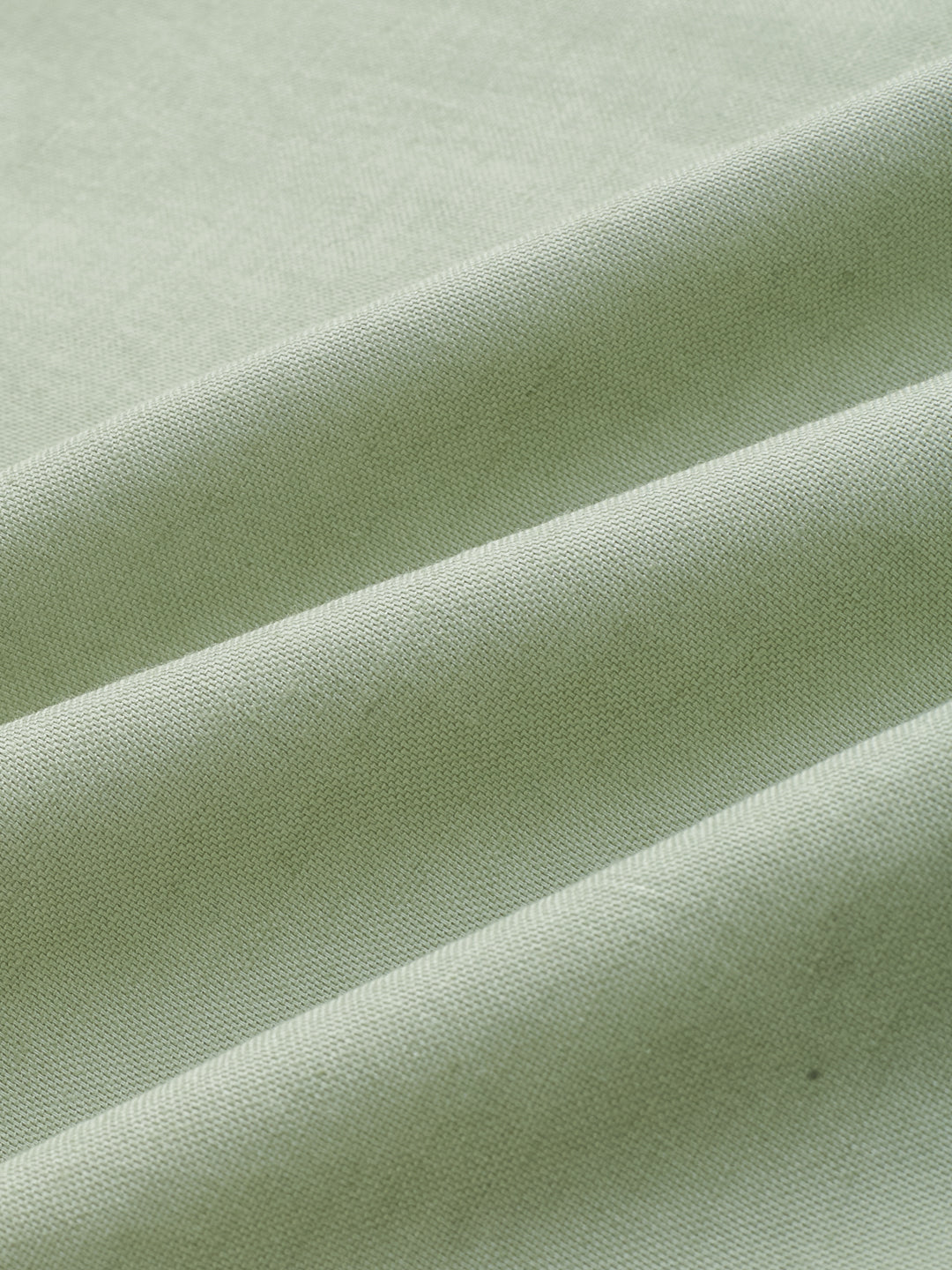 Sage Green Contrast Stitch Boxy Fit Crop Shirt