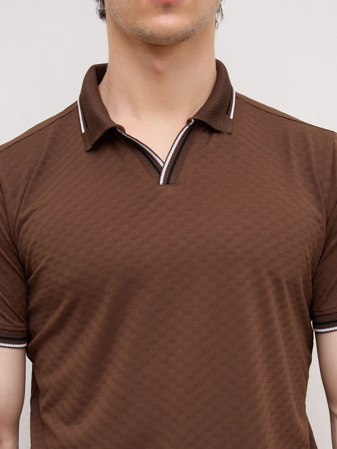Mocha Brown Knitted T-Shirt