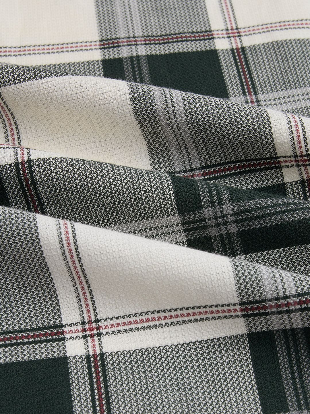 Ivory Forest Plaid Checks Shirt