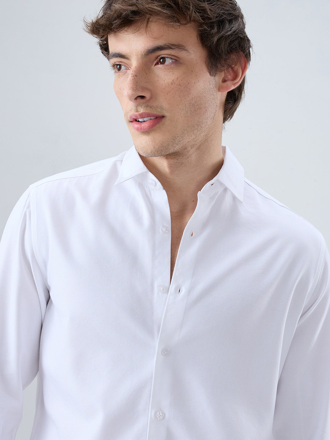 Luxe Snow White Oxford Shirt