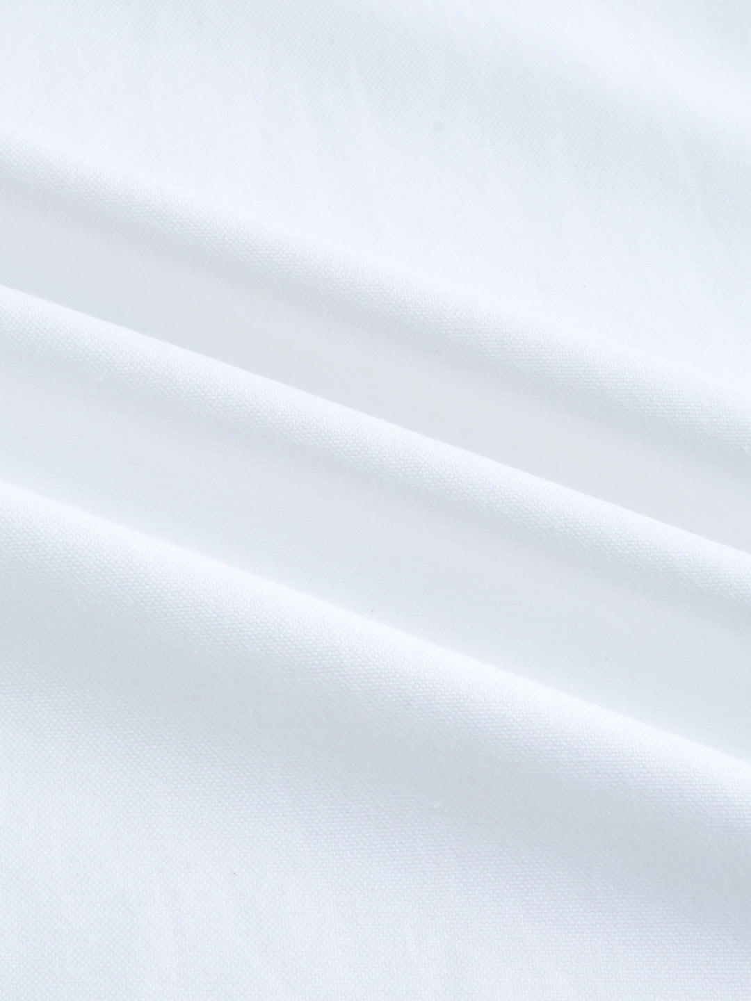 Solid Snow White Oxford Button down Collar Shirt