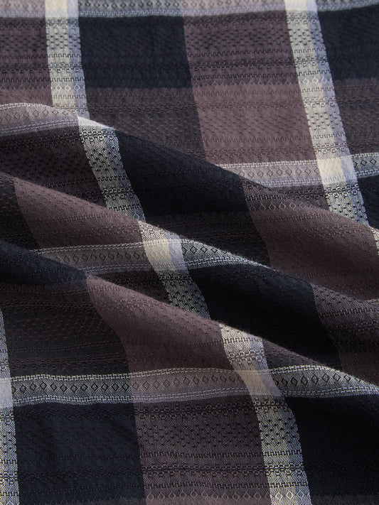 Nocturne Crest Luxe Plaid Black Shirt