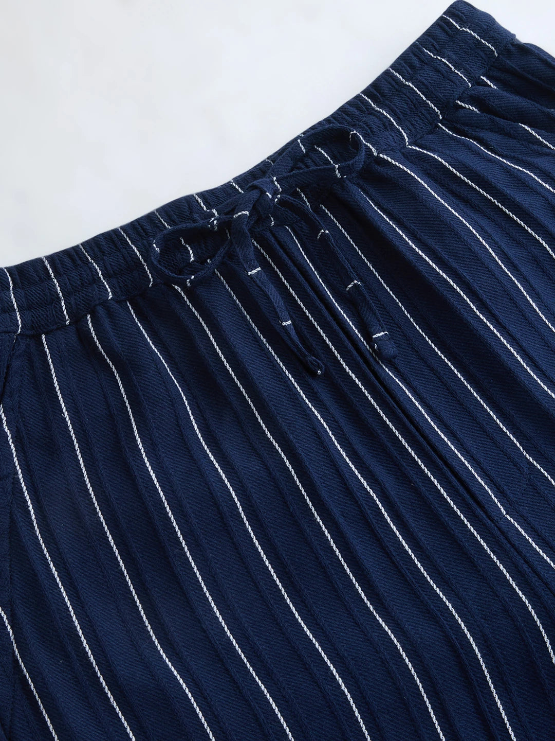 Finesse Navy Straight Fit Trousers