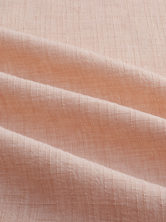 Creamy Peach Subtle Textured Shirt