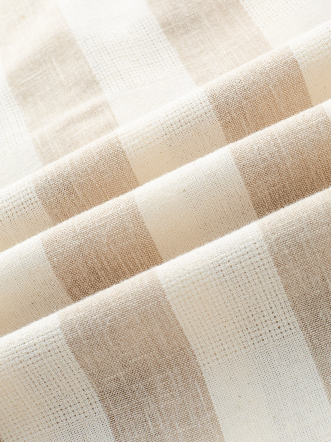 Beige & Ivory Striped Jacquard Kurta