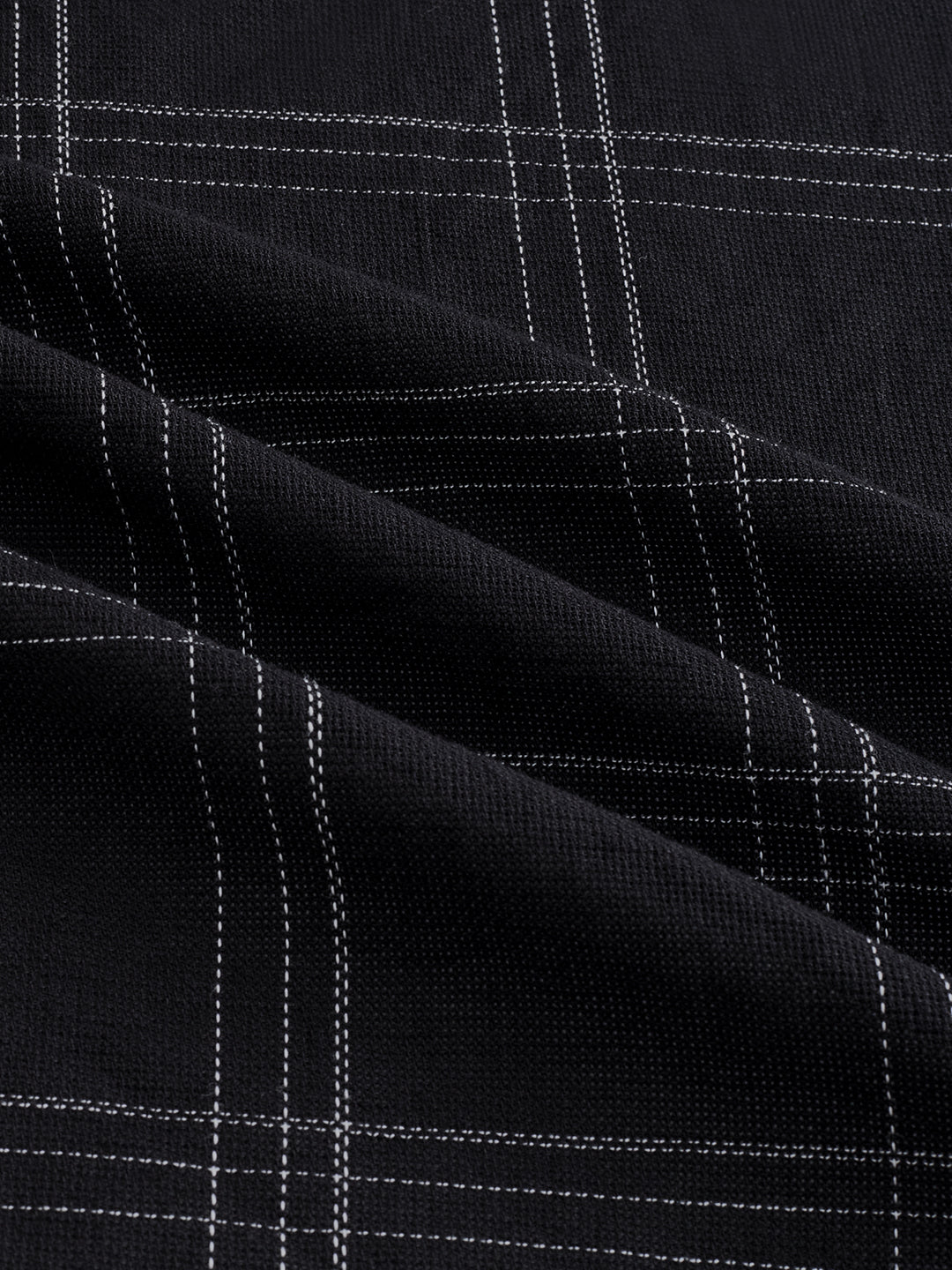 Blackout Contrast Chalkline Checked Shirt