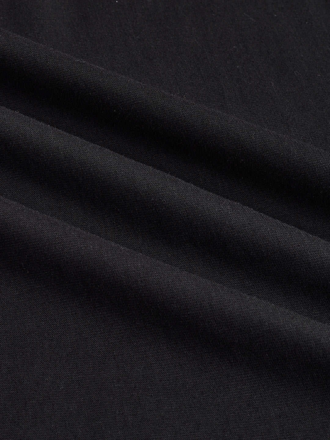 Timeless Black Boxy Fit Crop Shirt