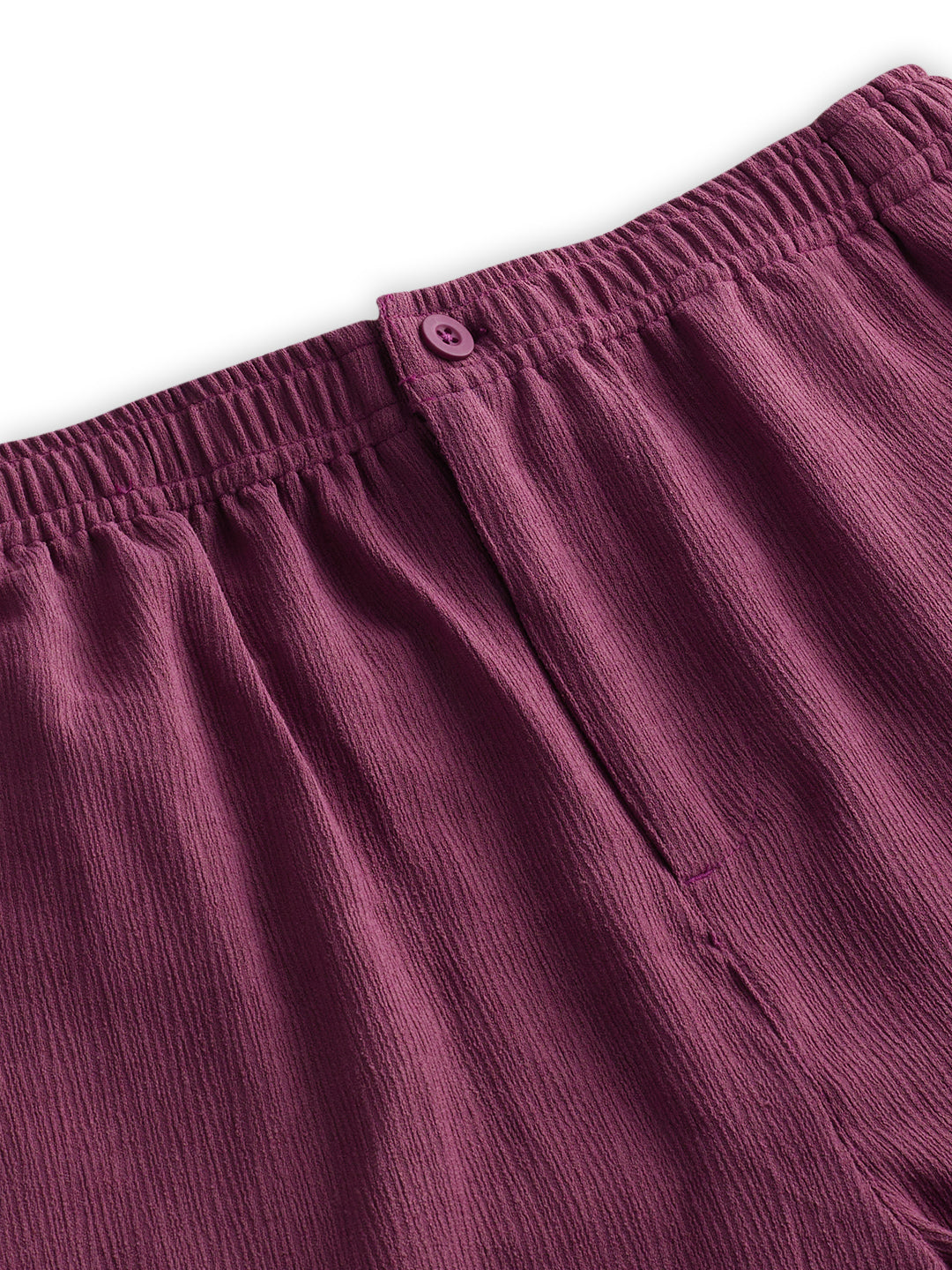 Rouge Pink Wide-Leg Crepe Trousers