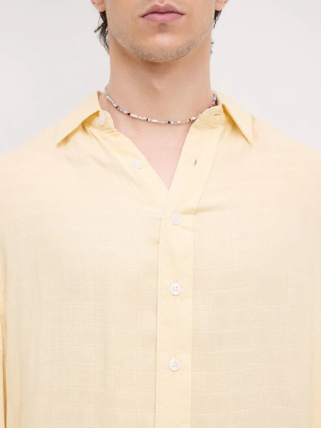 Plush Butter Yellow Airloom Boxy Fit Crop Shirt