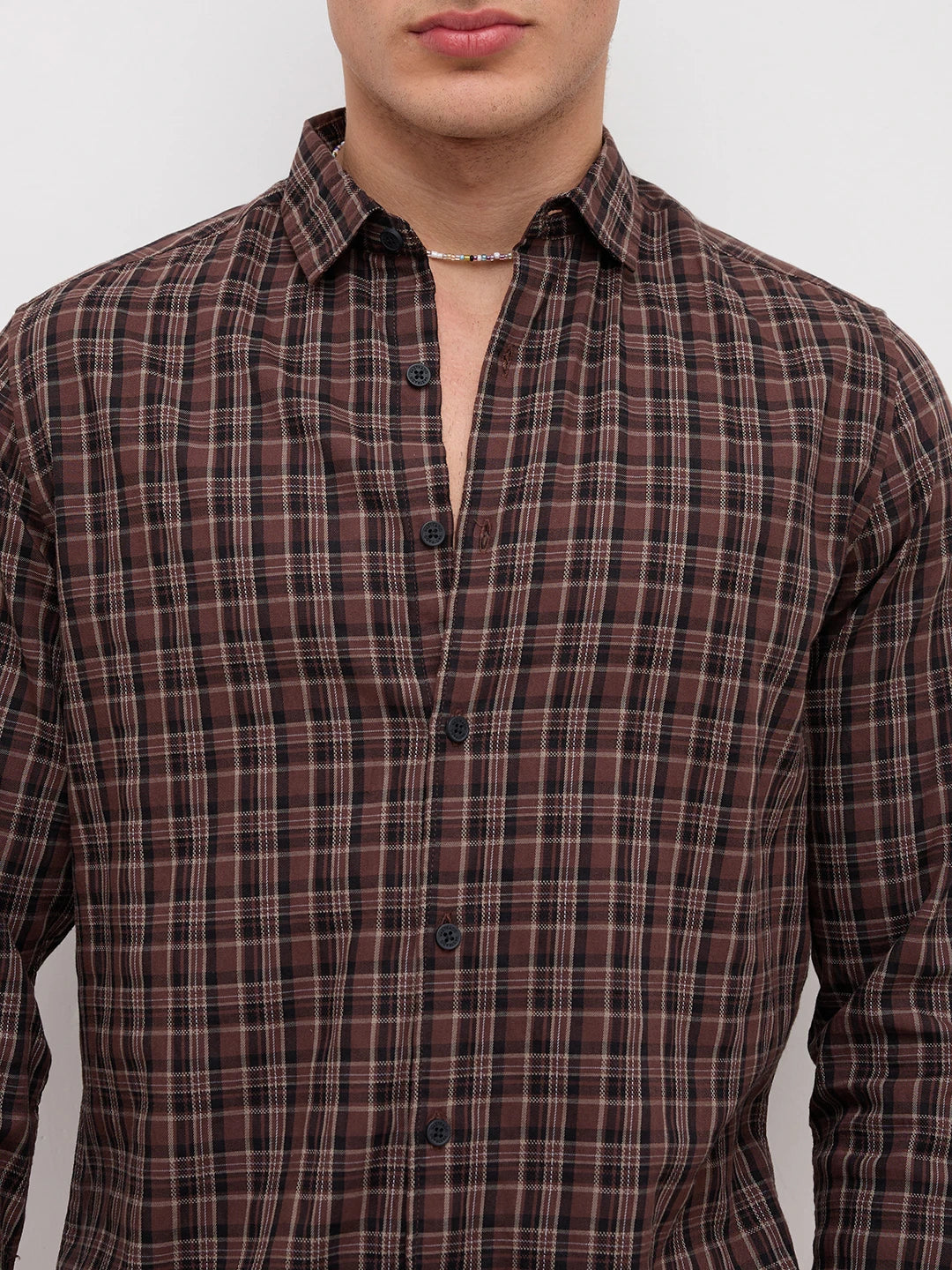 Woodland Brown Plaid Checks Everyday Shirt