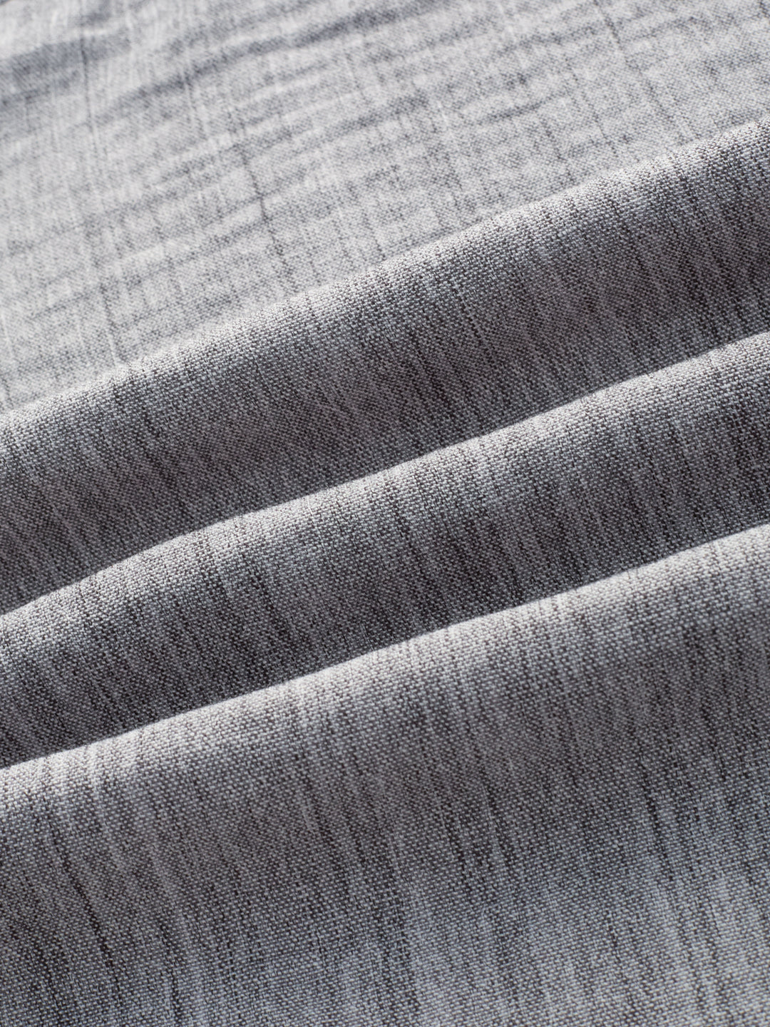 Grey Textured Boxy Fit Crop Shirt