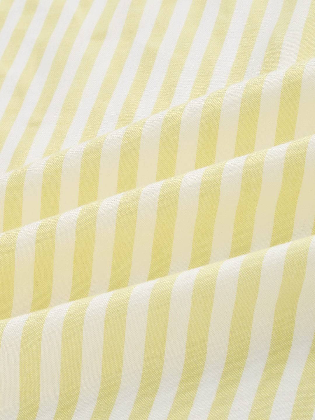 Butter Yellow Candy Striped Vacation Shirt