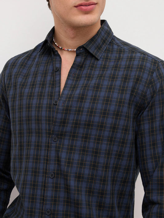 Twilight Navy Multi Checks Everyday Shirt