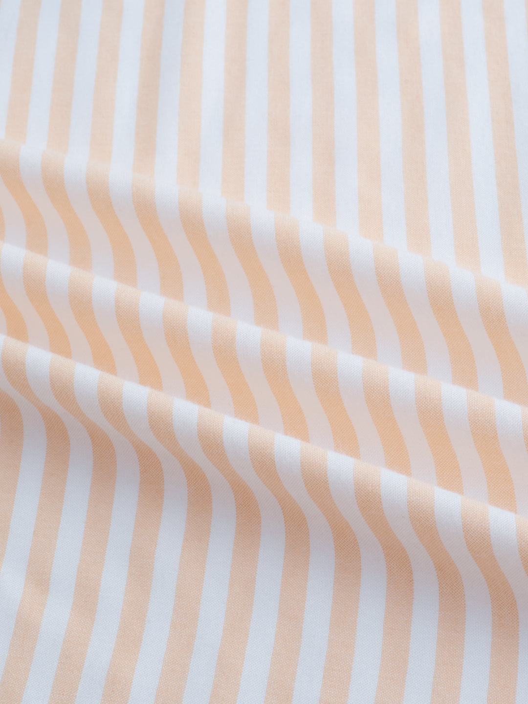 Pastel Peach Soft Candy Striped Vacation Shirt