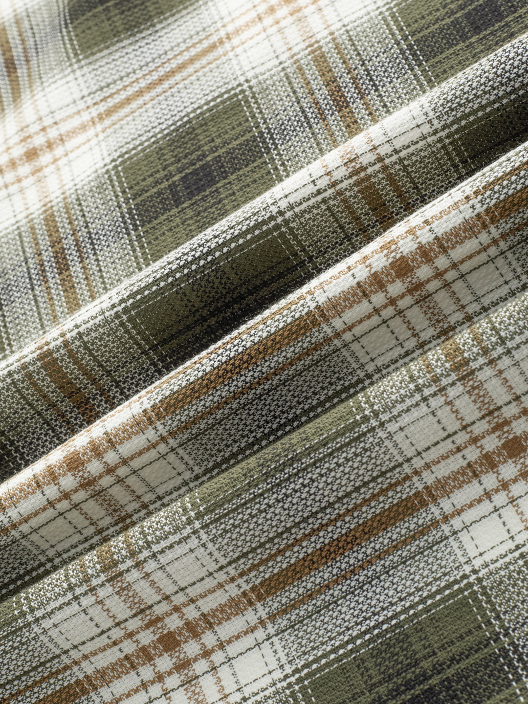 Premium Olive & White Crosscheck Shirt