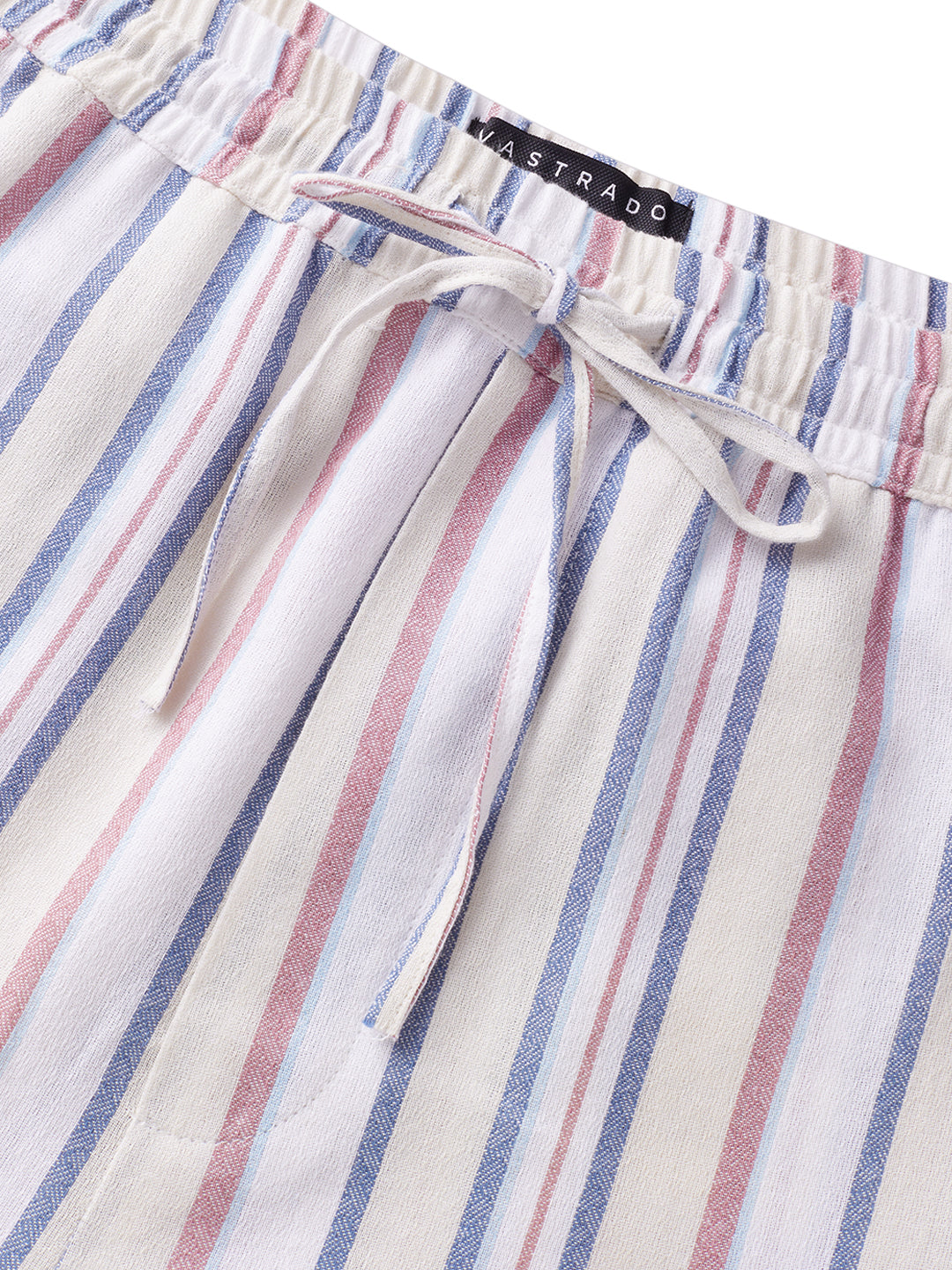 Coastal Breeze MultiStripe Straight-Fit Trousers