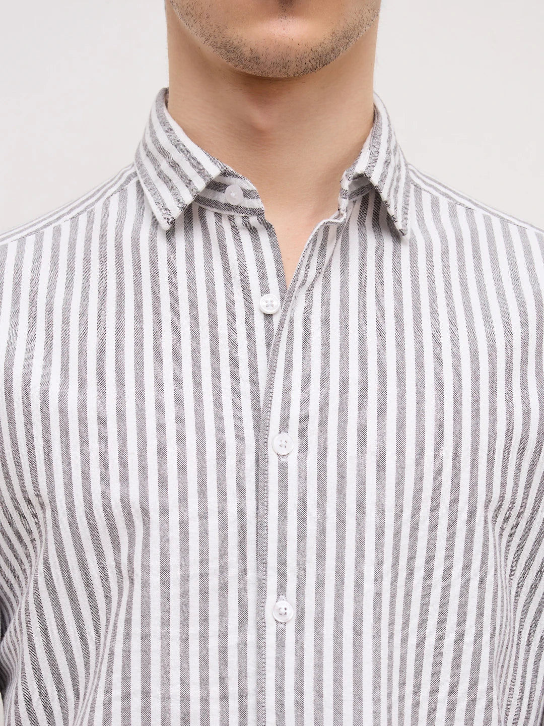 Monochrome Candy Striped Everyday Shirt