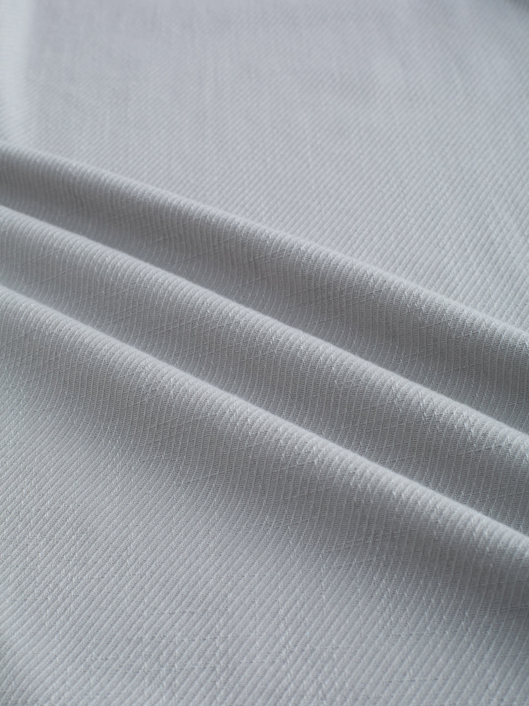 Plush Grey Diagonal Textured Stand Collar Oversized Shirt