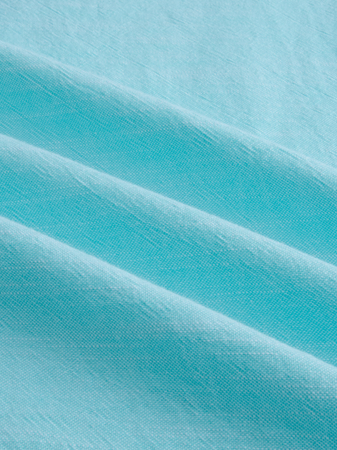 Spring Green Textured Mandarin Collar Shirt