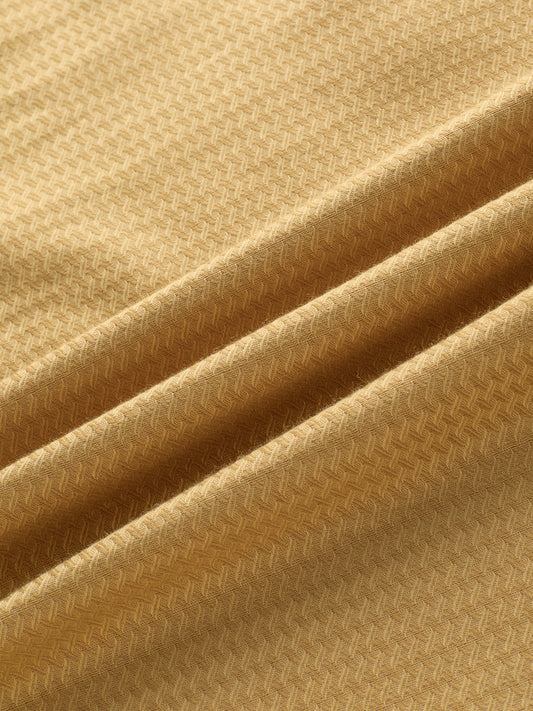 Golden Wavy Textured Kurta