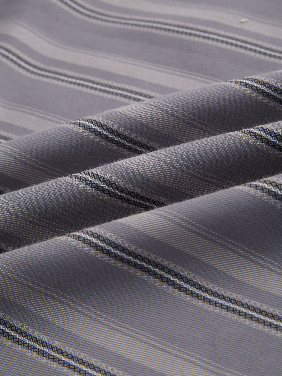 Slate Grey & Black Shadow Stripe Shirt