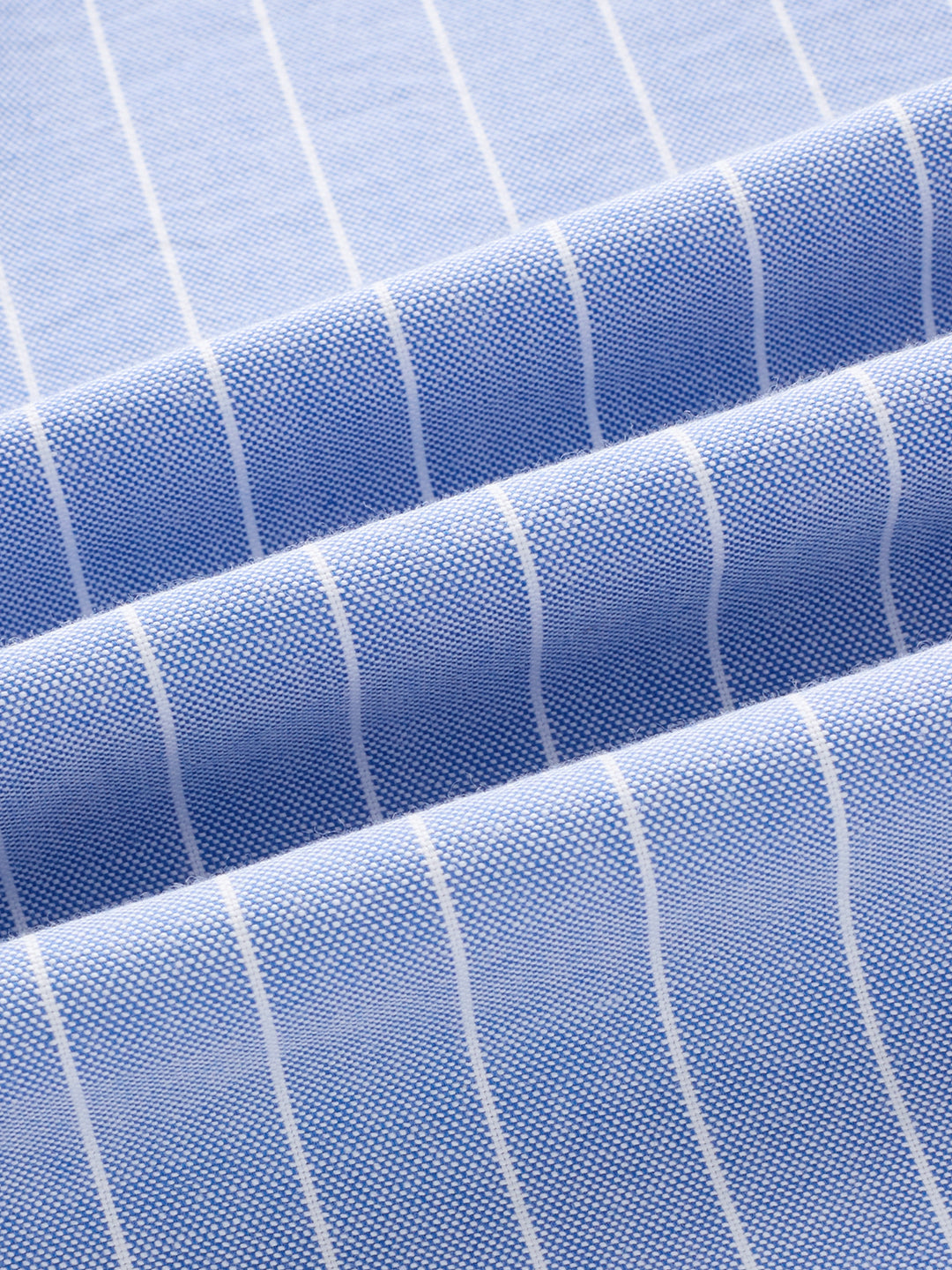 Mist Blue Pinstripe Button-Down Collar Shirt