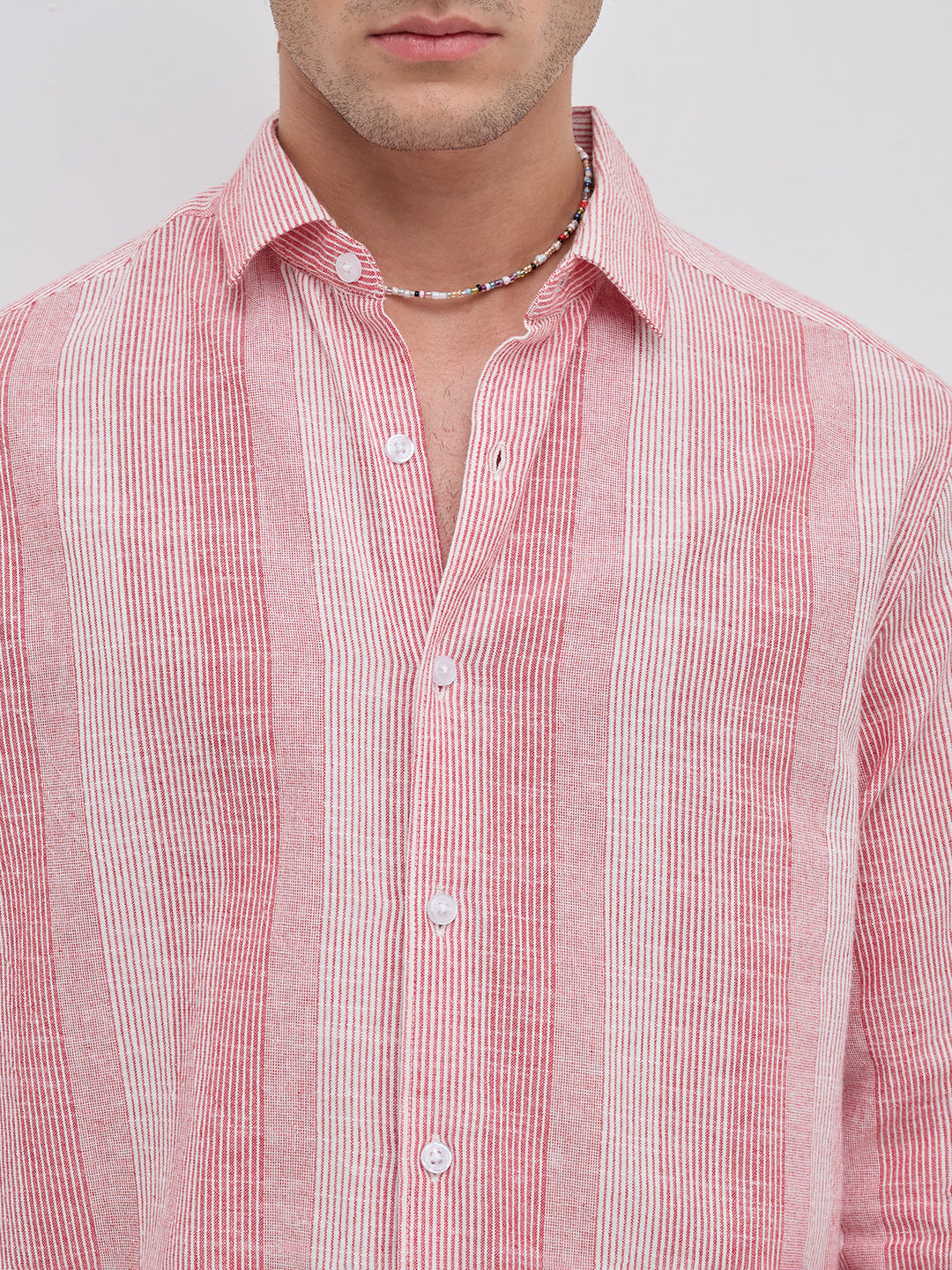 Rose Red Refined Multi Striped Shirt