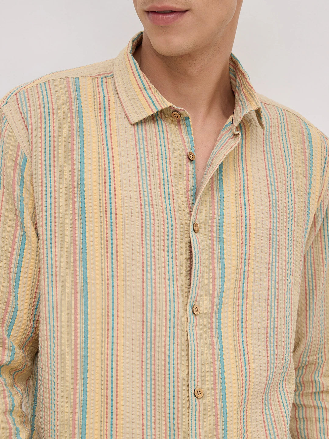 Pastel Trails Seersucker Shirt
