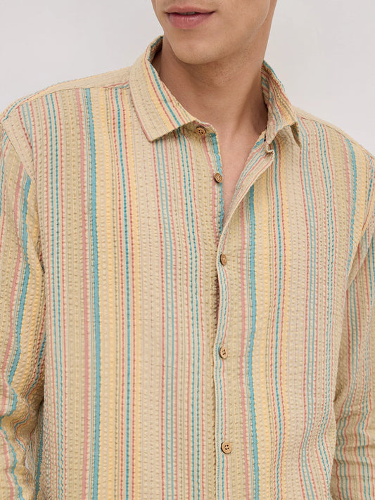 Pastel Trails Seersucker Shirt