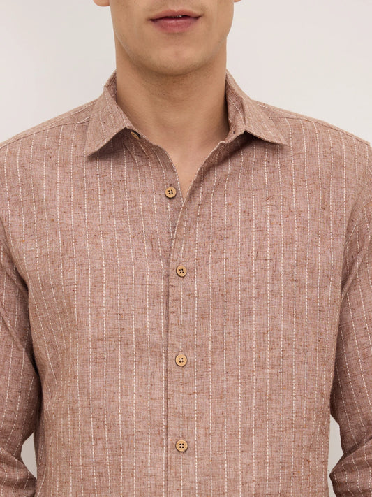 Dessert Grain Pinstripe Shirt
