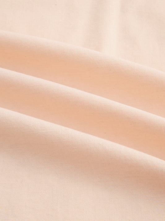 Pastel Peach Slub Textured Everyday Shirt