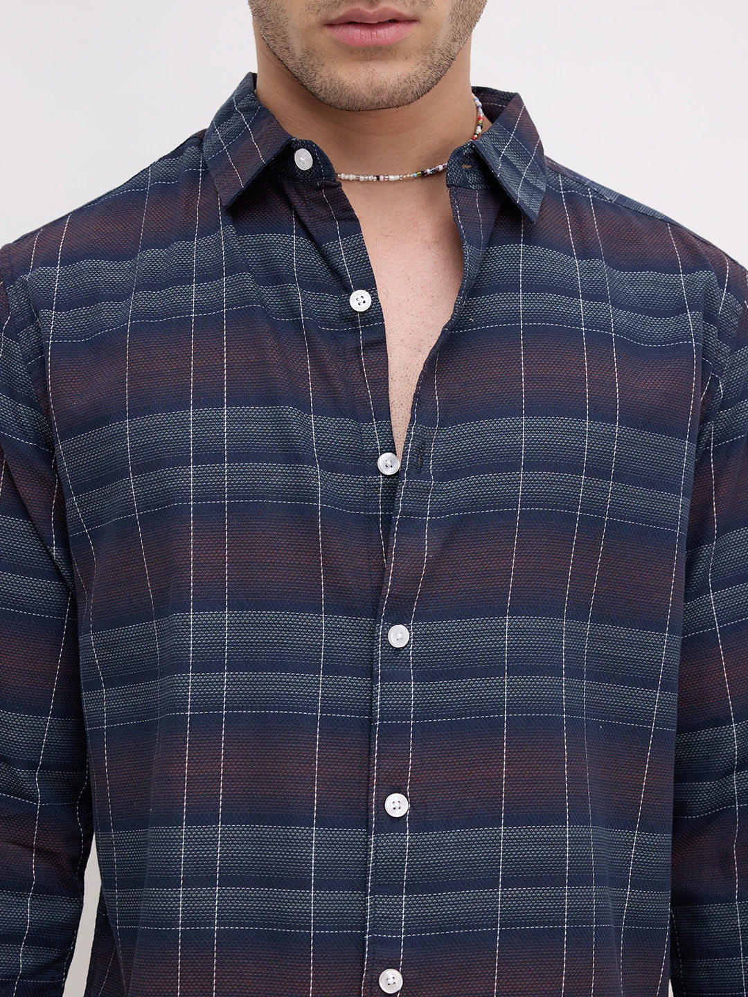 Twilight Multitone Checks Shirt