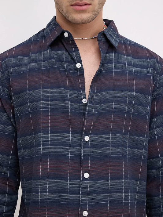 Twilight Multitone Checks Shirt