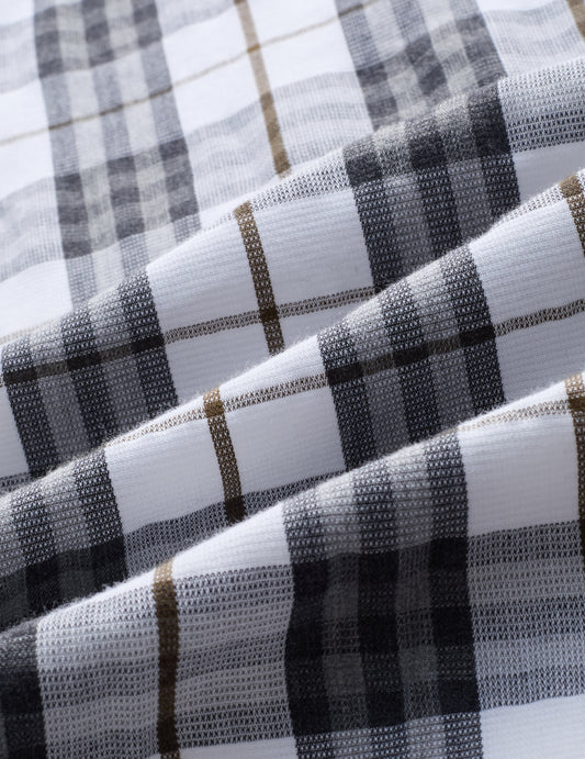 Black & White Bold Frame Checks Shirt