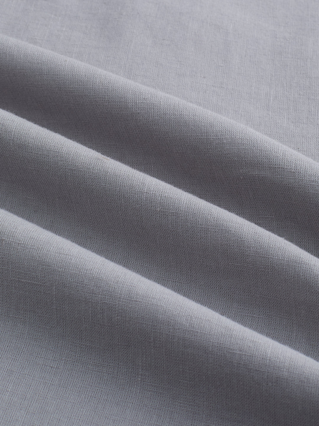 Premium Grey Slub Textured Linen Blend Kurta