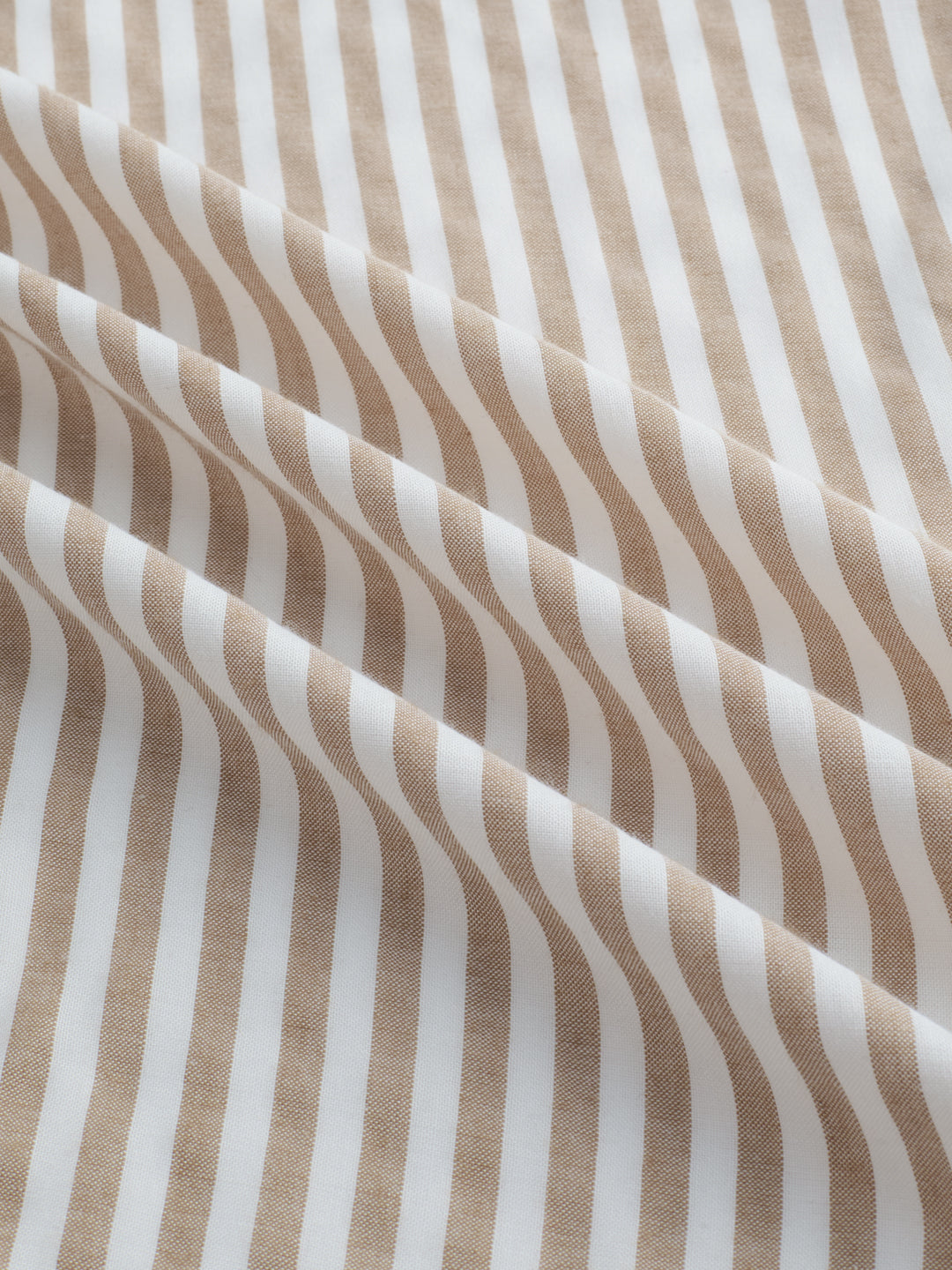 Classic Brown Candy Striped Vacation Shirt