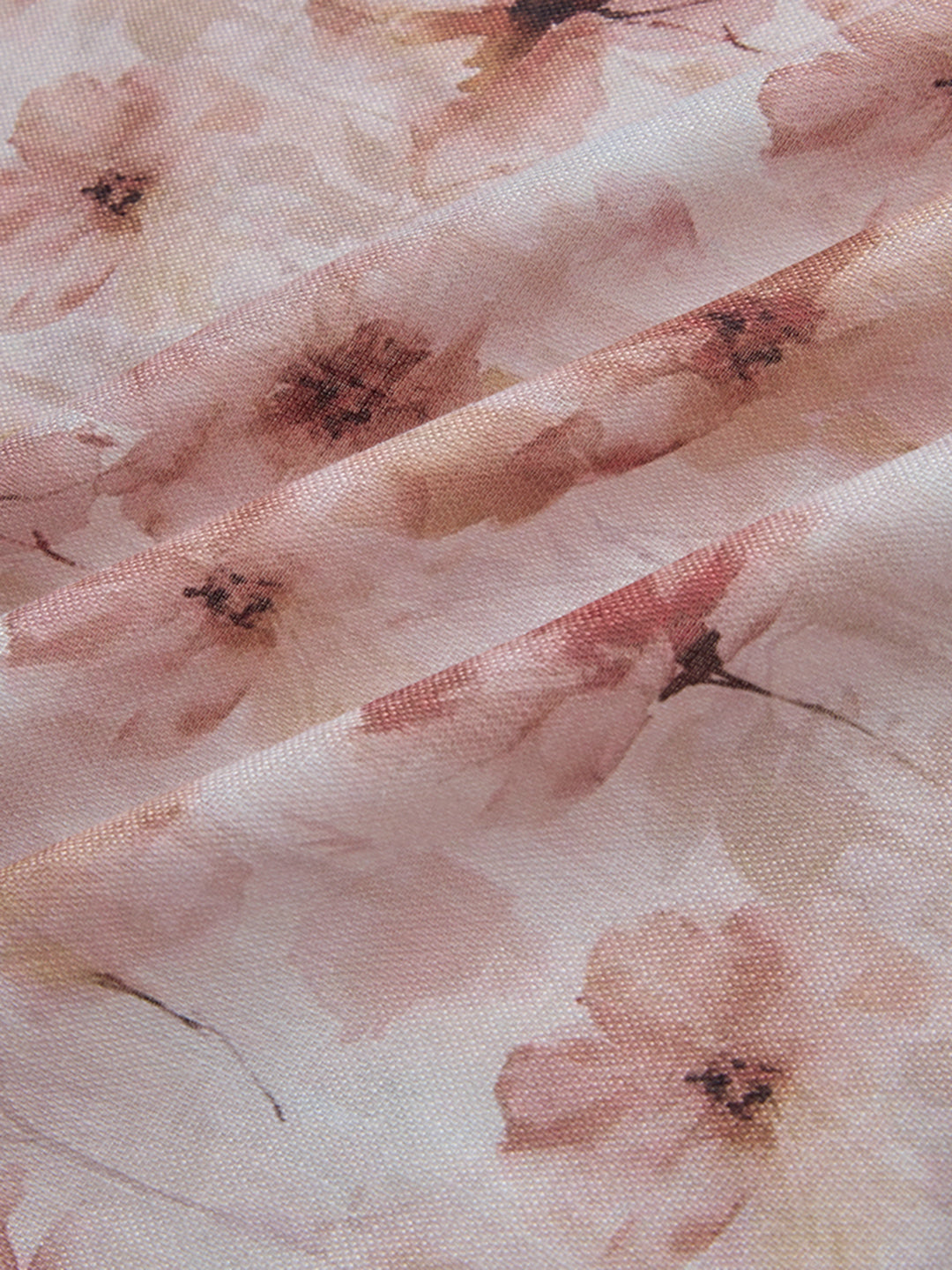 Peachy Pink Floral Vacation Shirt