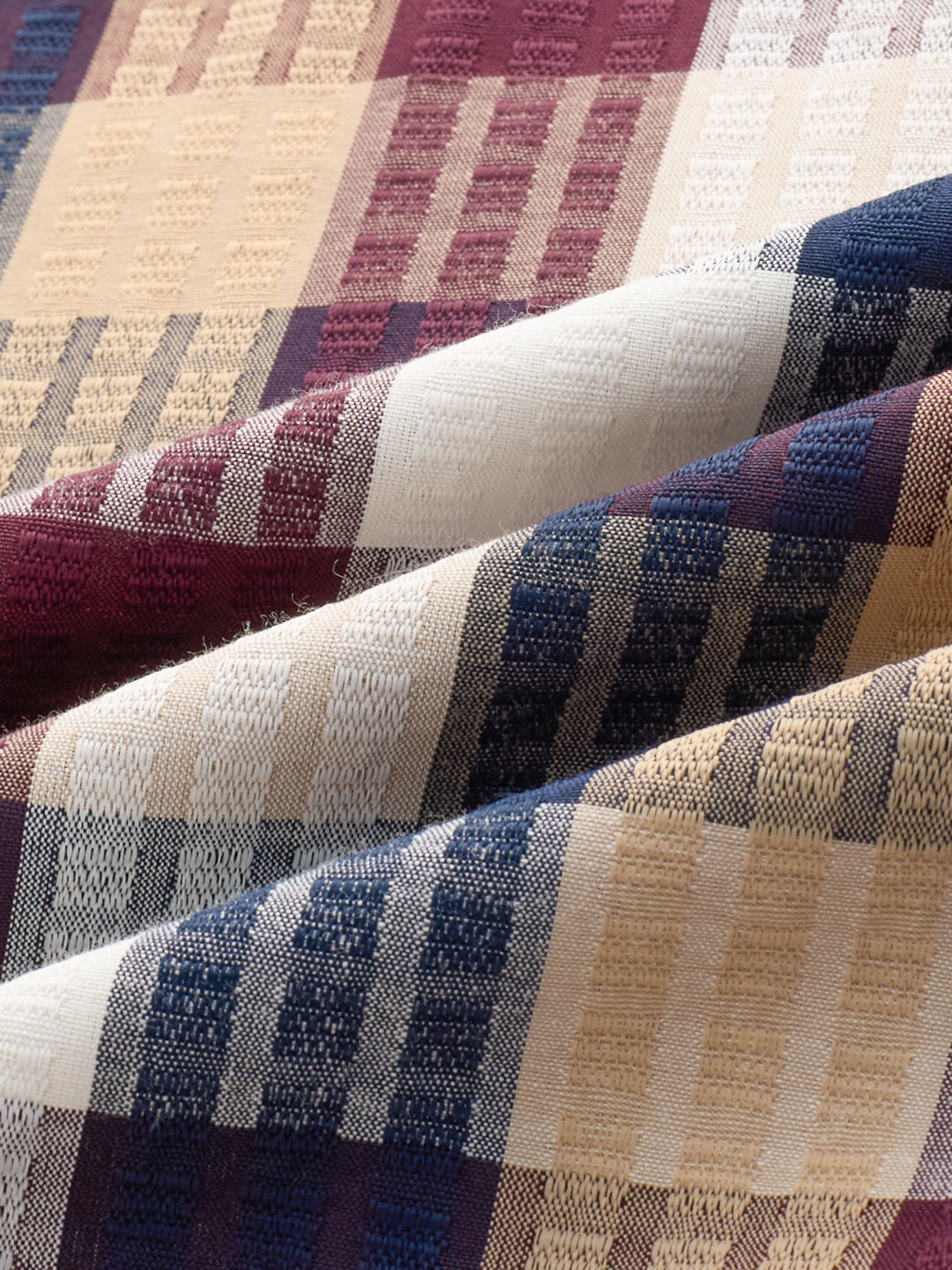 Premium Multicolor Block Checks Soft Textured Shirt