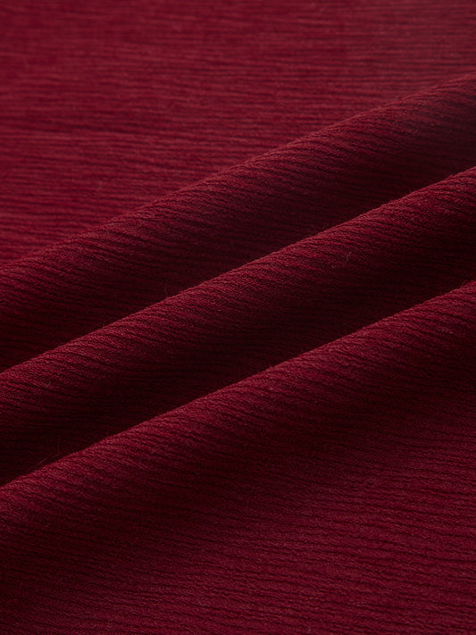 Classic Deep Maroon Crepe Kurta