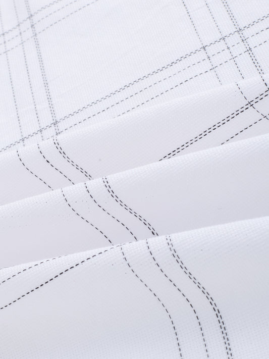 Whiteframe Contrast Chalkline Checked Shirt