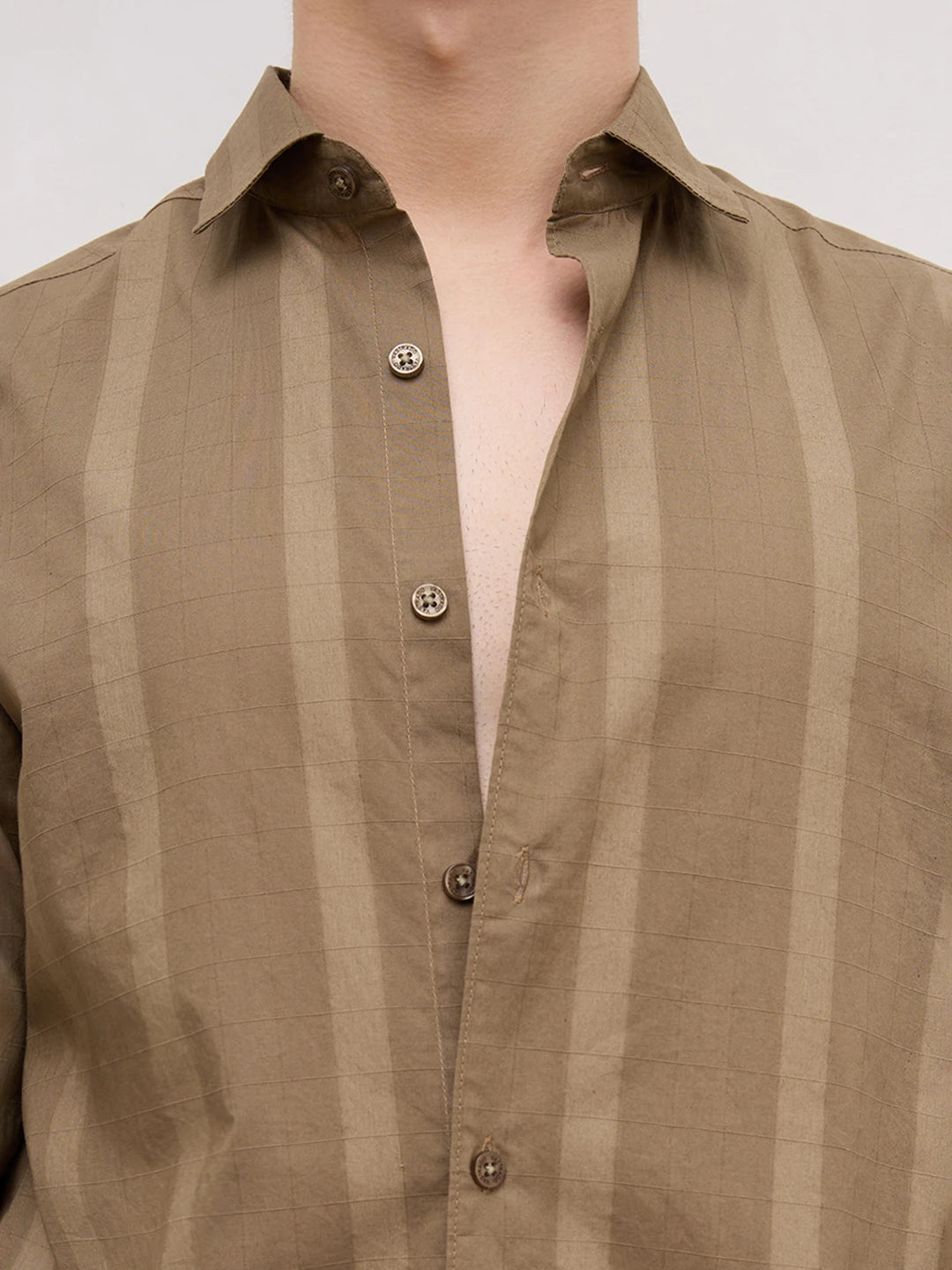Olive Framework Textured Shirt