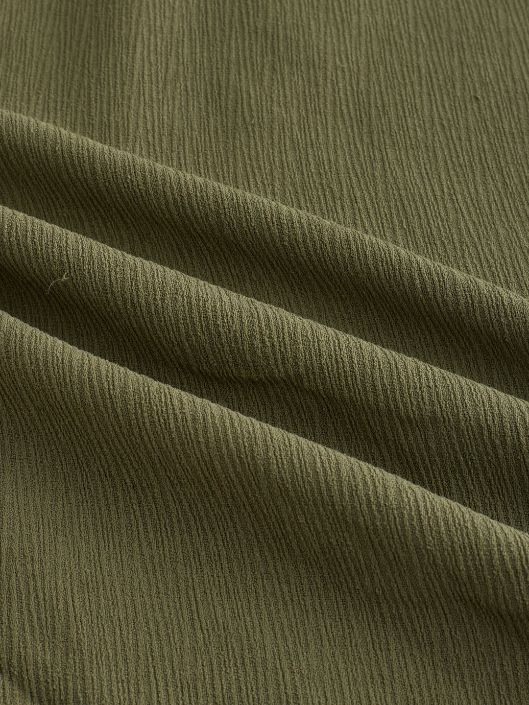 Olive Green Crepe Textured Kurta