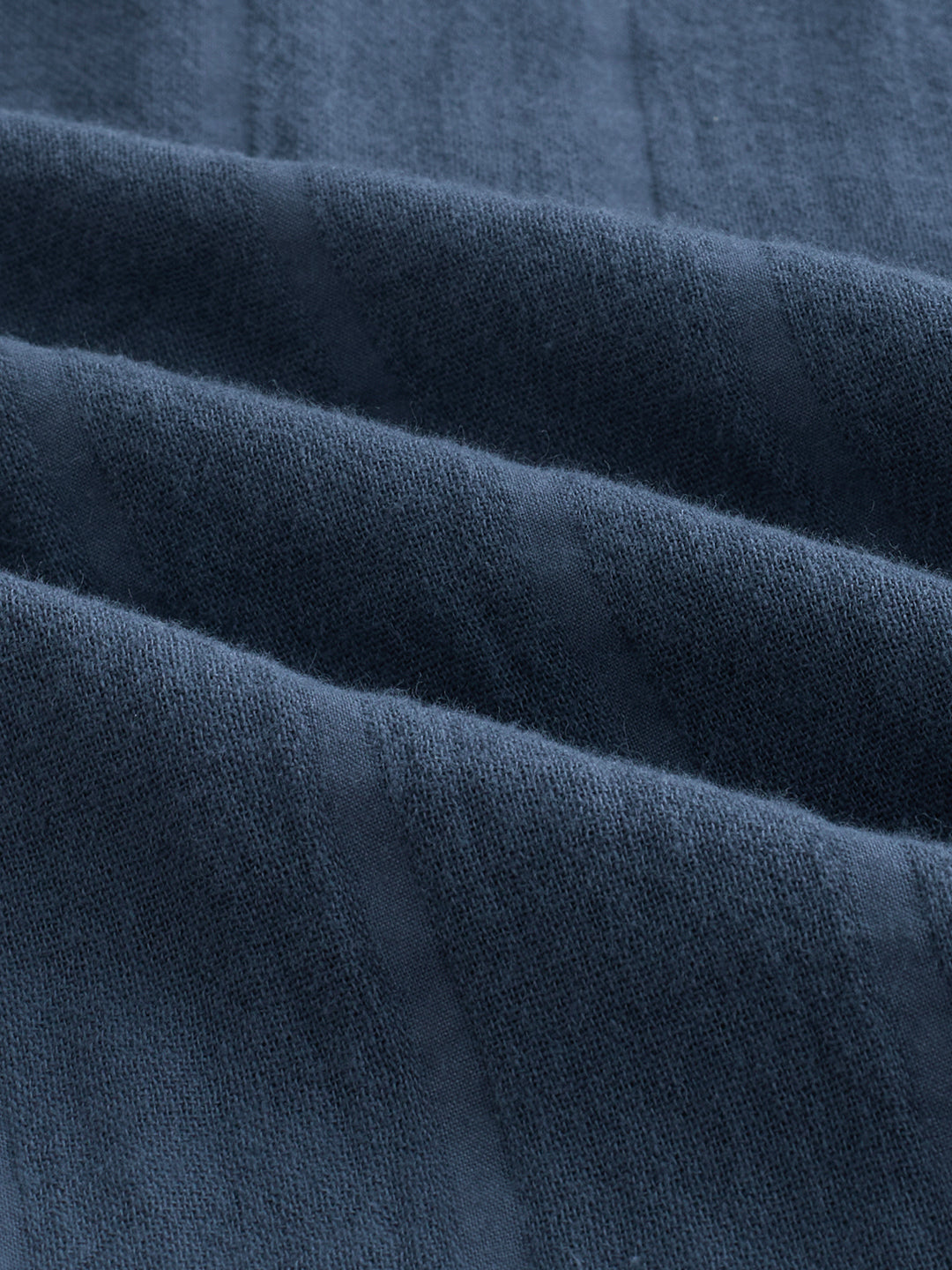 Gunmetal Grey Double Cloth Striped Shirt