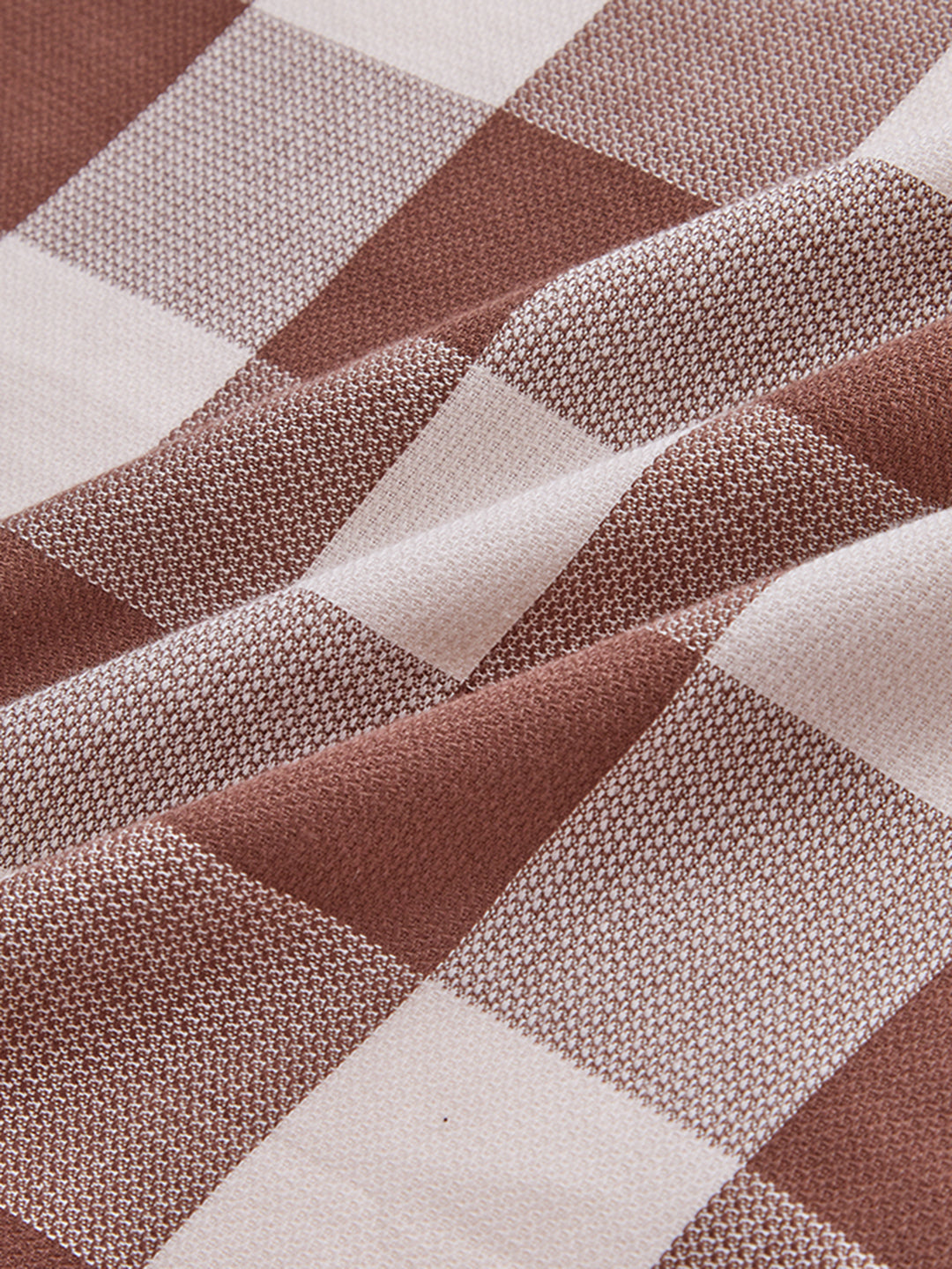 Brown & Ivory Box Checkered Shirt