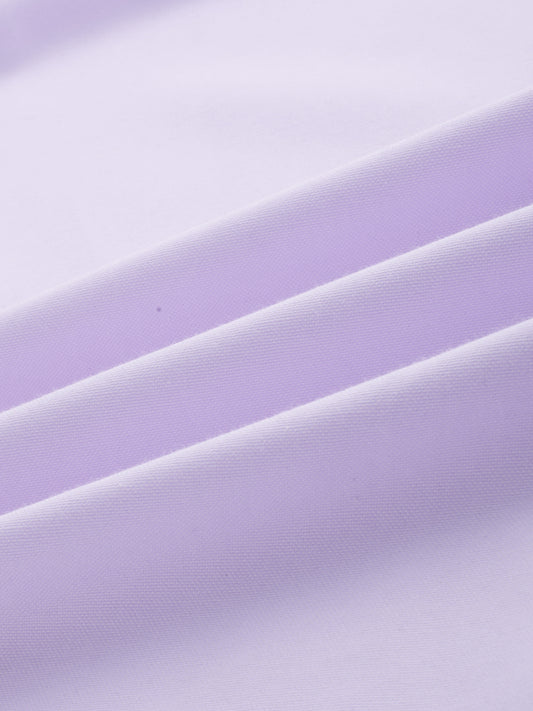 Solid Lilac Smooth Finish Oxford Shirt