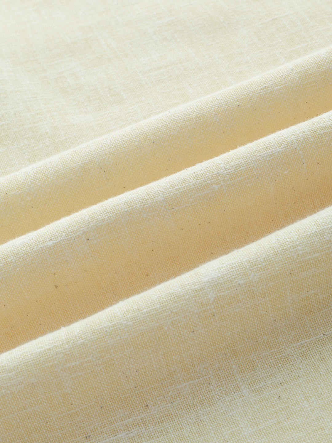 Butter Yellow Slub Textured Vacation Kurta
