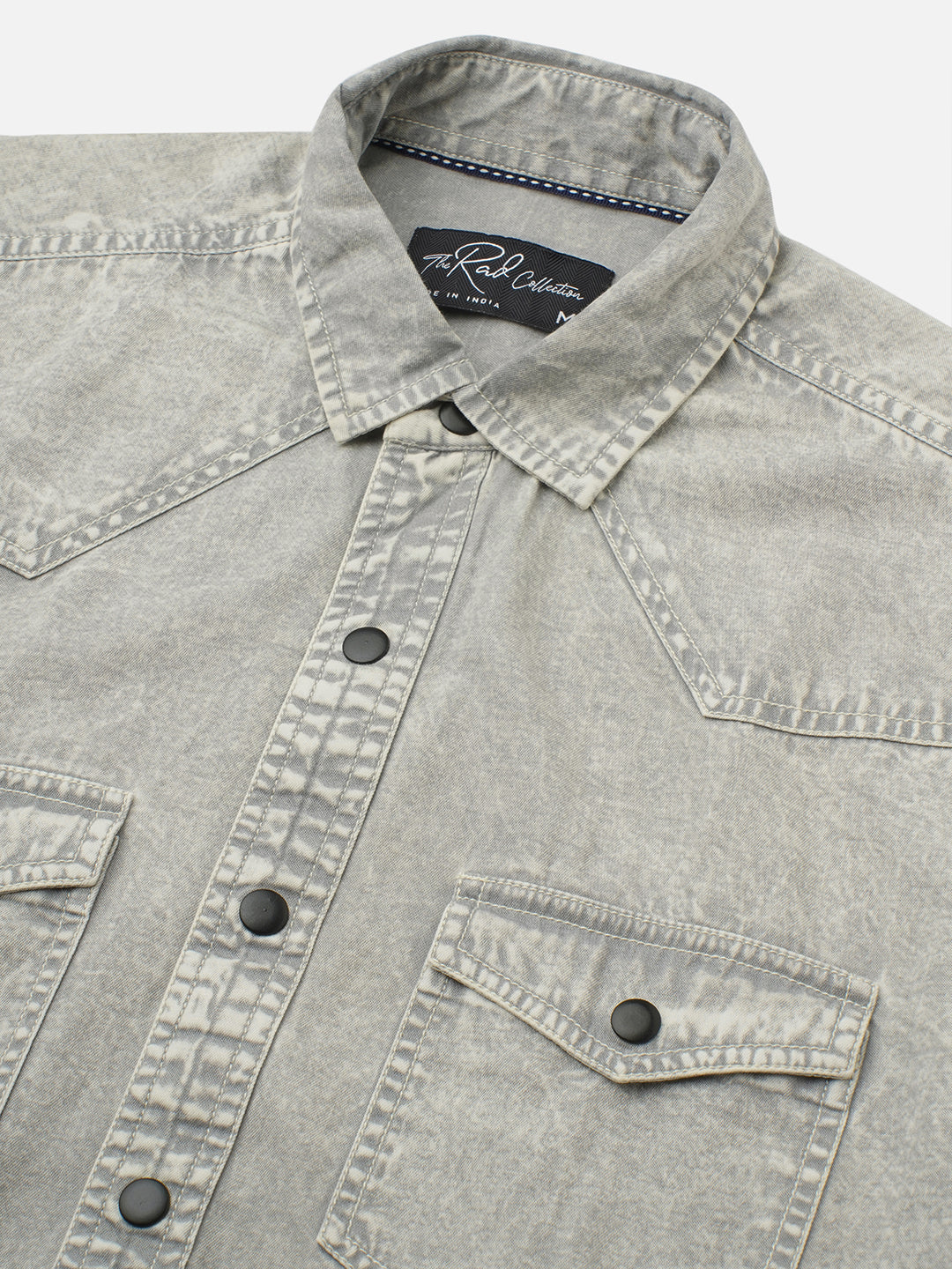 Greystone Acid Wash Double Pocket Shirt